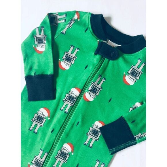 Hanna Andersson Baby 9-12 Mos (70) Santa Robot Sleeper BUY 2 GET 1 FREE - Picture 4 of 4